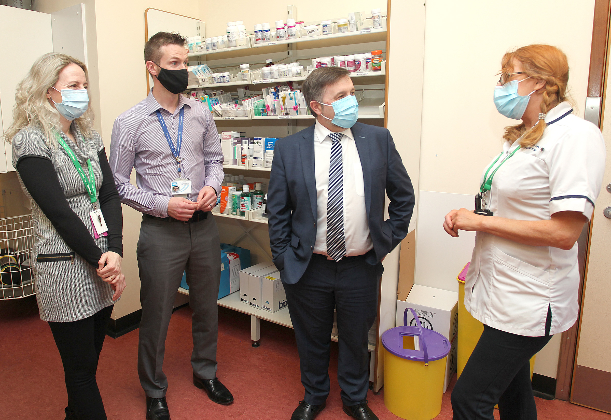 Health Minister visit to Pharmacy at Mater Hospital