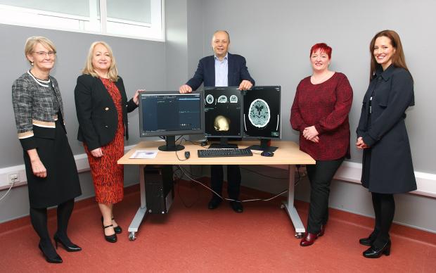 From Left: Dr Cathy Jack – Chief Executive Belfast Trust and NIPACS+ Senior Responsible Owner (SRO), Karen Bailey – Chief Executive of Business Services Organisation (BSO), Peter May – Permanent Secretary Department of Health, Joanne Allison – Interim NIP