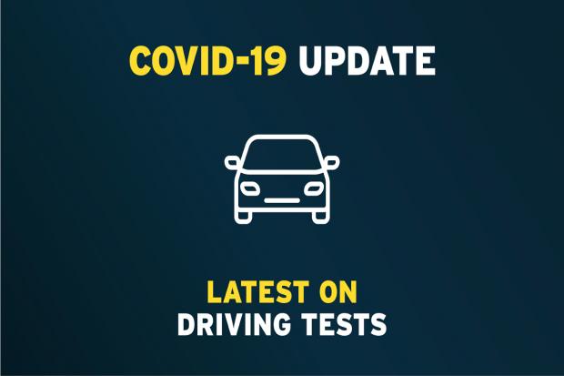 Image for update on driving tests 
